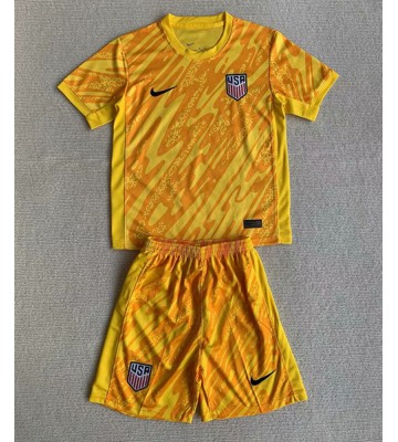Forenede Stater Målmand Replika Babytøj Hjemmebanesæt Børn Copa America 2024 Kortærmet (+ Korte bukser)